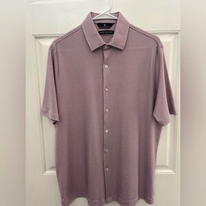 PRE-OWNED HART SCHEAFFNER MARX MEN'S HART SOFT LUURY COTTON POLO-MEDIUM